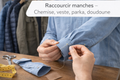 Raccourcir manches – Chemise, veste, parka, doudoune