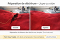 Réparation de déchirure – Jupe ou robe
