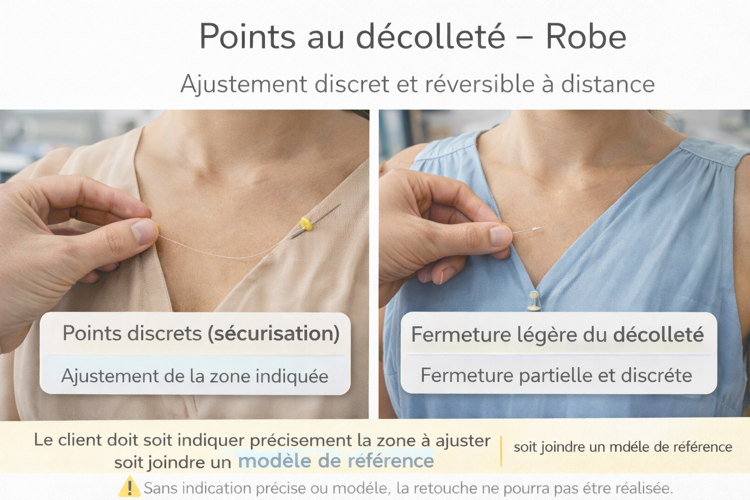 Points au décolleté – Robe