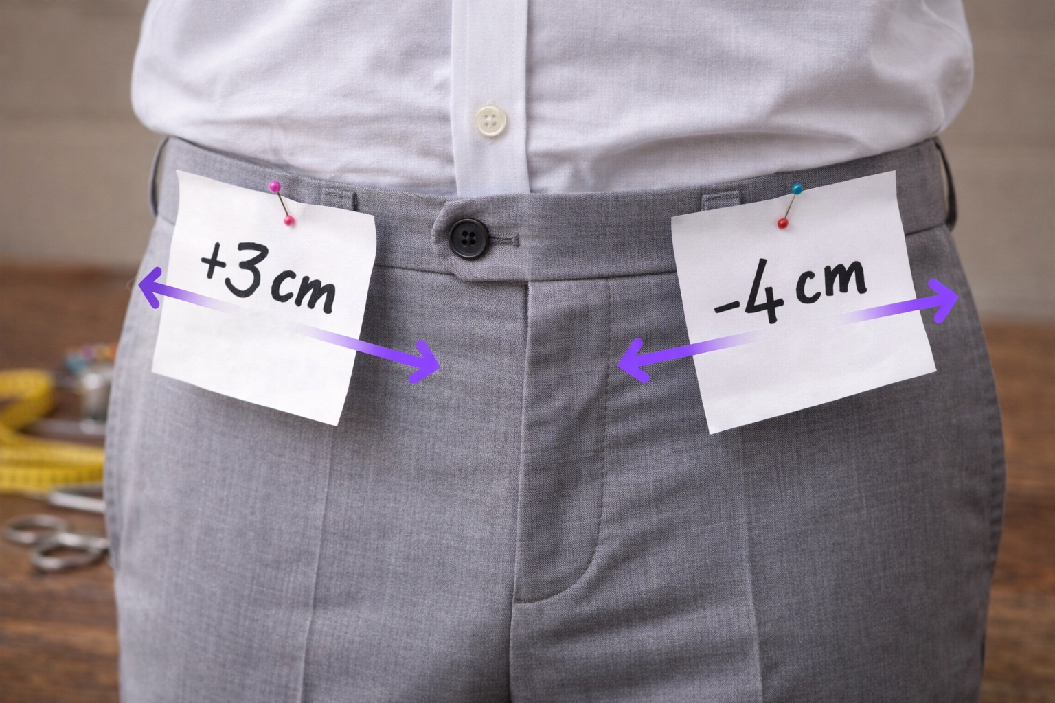 Reprendre ou élargir la taille du pantalon